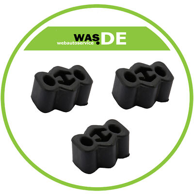 3 x Auspuff Gummi Halter für VW GOLF I , SCIROCCO, FORD ESCORT Abgasanlage