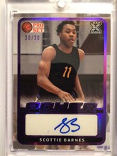 2021-22 Leaf Pro Set Power PURPLE #/20 Scottie Barnes #20/20! Last Produced!