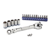 Kobalt 20pc Mini Multi-drive Socket Wrench Flex Head Ratchet 1/4 Drive & Bits, N on sale Kobalt 20pc Mini Multi-drive Socket Wrench Flex Head Ratchet 1/4 Drive & Bits, N on sale