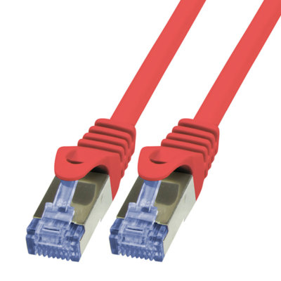 2m CAT6a Ethernet LAN Patchkabel Gigabit Netzwerkkabel Kabel rot CAT 6a