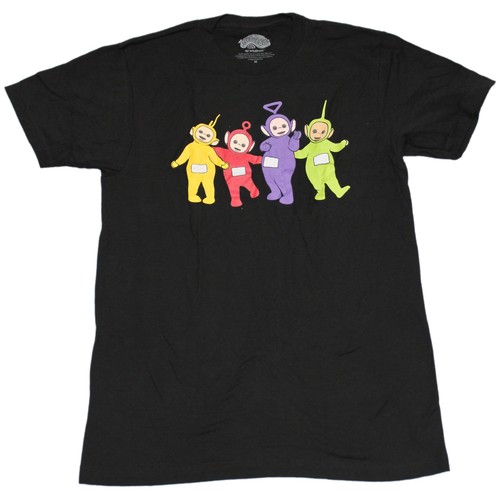 Teletubbies neues T-Shirt für Erwachsene - bunte Gruppe vorne & hinten