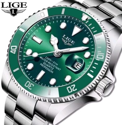 LIGE Herren Armbanduhr Mit Datum Luxusuhren Quarzuhren