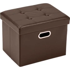 COSYLAND Ottoman with Storage Folding Leather Ottoman  Assorted Colors 