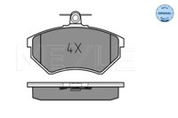 Meyle 025 201 6819 Brake Pad Set, Disc Brake For Audi Seat VW VW (Faw)