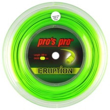 Pro's Pro ERUPTION Tennis String - 200m 660ft Reel - 1.18mm - Neon-Green