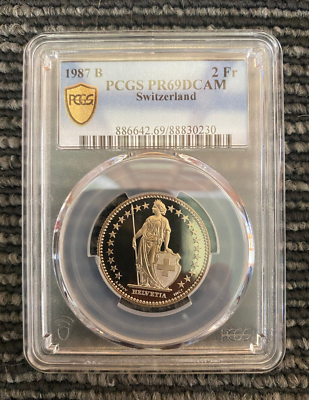 Switzerland 2 Fr 1987 B PCGS PR69DCAM | eBay