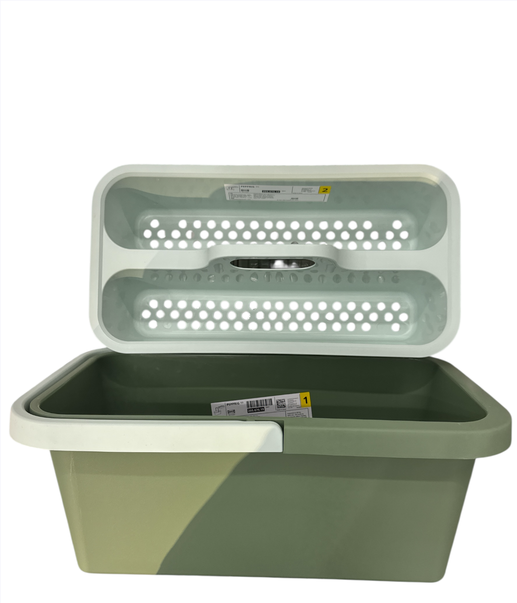 New IKEA PEPPRIG Green Cleaning Bucket Caddy 14.5 l (490.3 oz