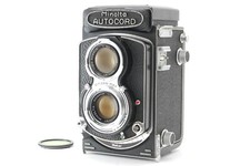  Exc 5 Minolta Autocord TLR 6x6 Rokkor 75mm f/3.5 Film Camera From JAPAN