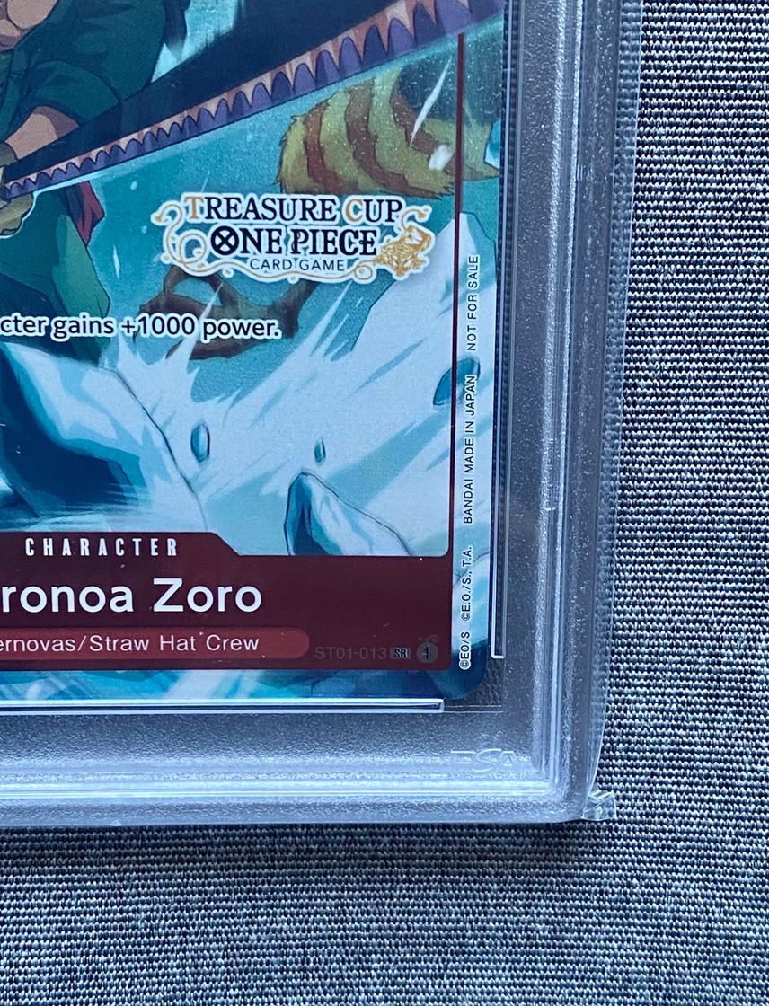 【PSA10】ワンピースカード　トレジャーカップ　ゾロ　TOP8 PSA10 One Piece Card 2023 Treasure Cup Top 8 Promo OP01-025
