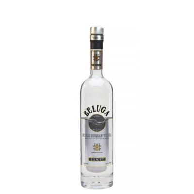 Leerflasche Beluga Noble Ru Vodka 3D Beluga Fischhöhle Upcycling 0,7L