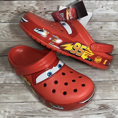Crocs Classic Clog Lightning McQueen Red Men's Size 9/Women's Size 11