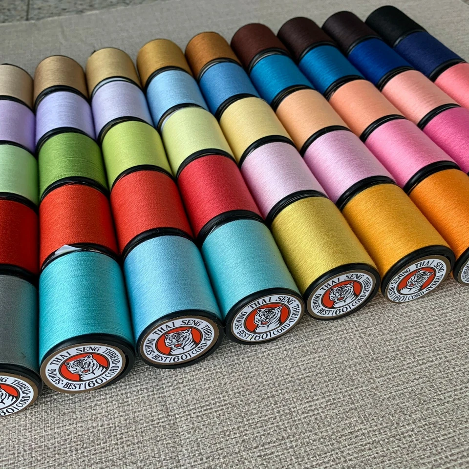 Multi Colors Set 60 Spools Sewing Thread All Purpose Spun Polyester 600 Yards - Image 4 of 4