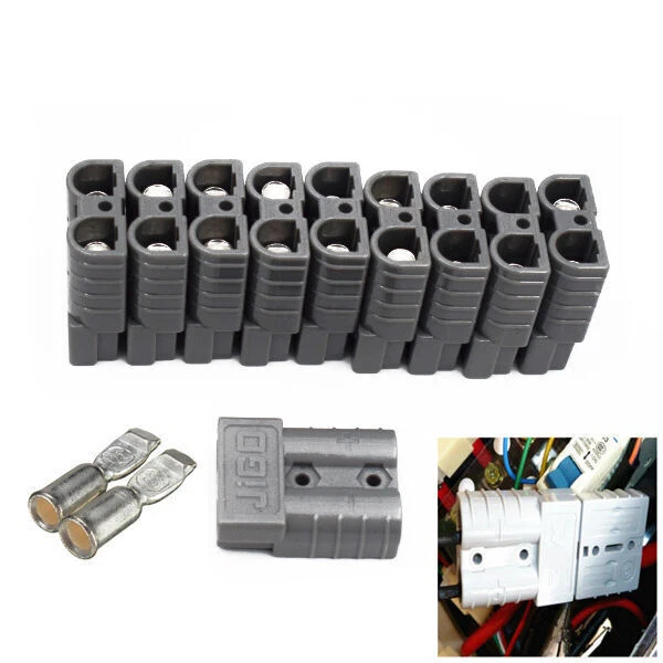 5pair Battery Quick Connector Kit 50A 6AWG Plug Connect Disconnect Winch Trailer - Image 3 of 4