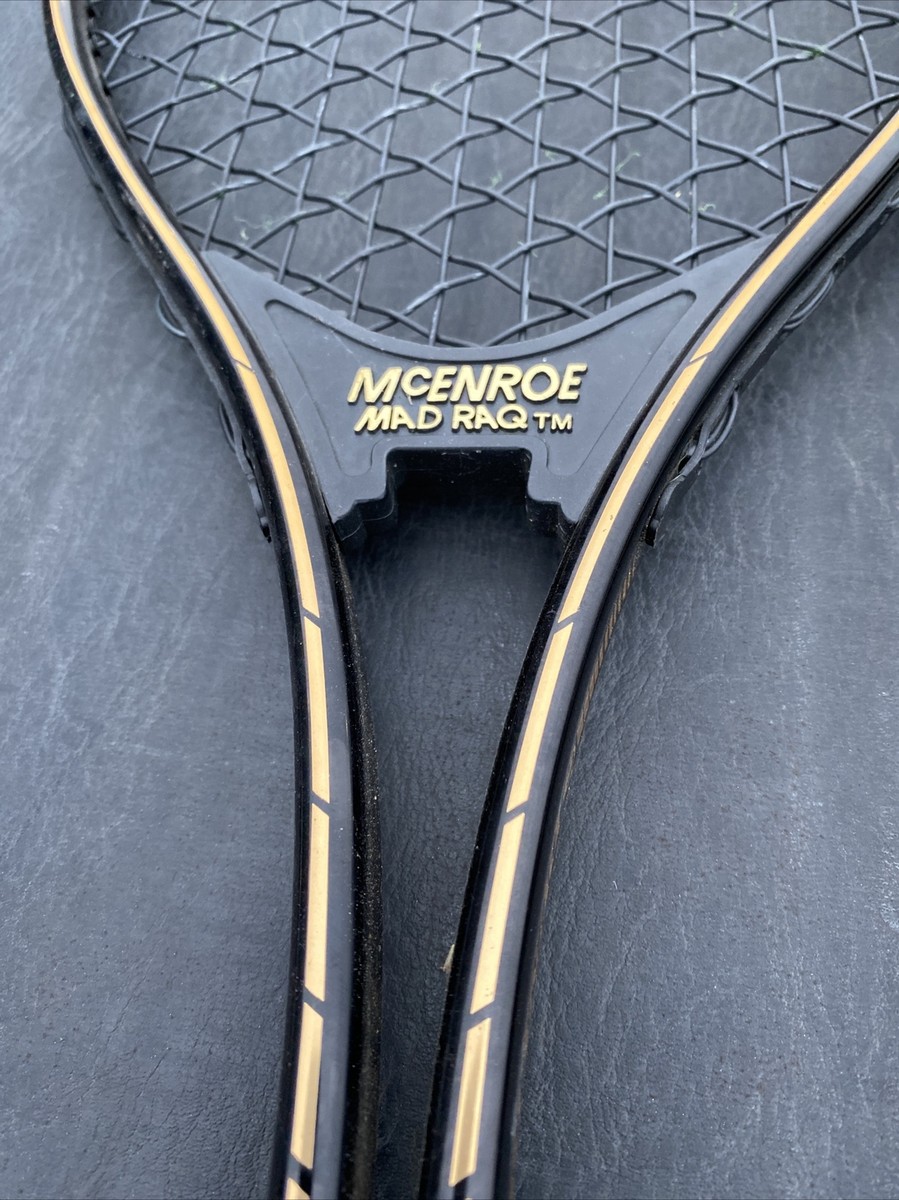 Vintage Dunlop McEnroe Mad Raq Tennis Racquet Rare with Cover 4 1