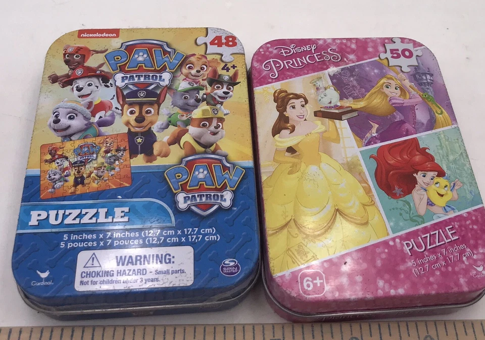 2 Мини головоломки в банках - 5 "x 7" головоломка PAW PATROL и DISNEY PRPRINCESS полный - Изображение 2 из 4