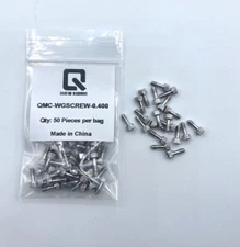 Lower Cost Millimeter Wave Waveguide Captive Screws 4-40 Thread - Qty = 50 pcs