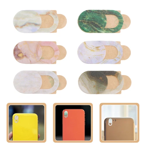  6 Pcs Sichtschutz Handy-Kamera-Abdeckungsfolien Kameraschutzabdeckung