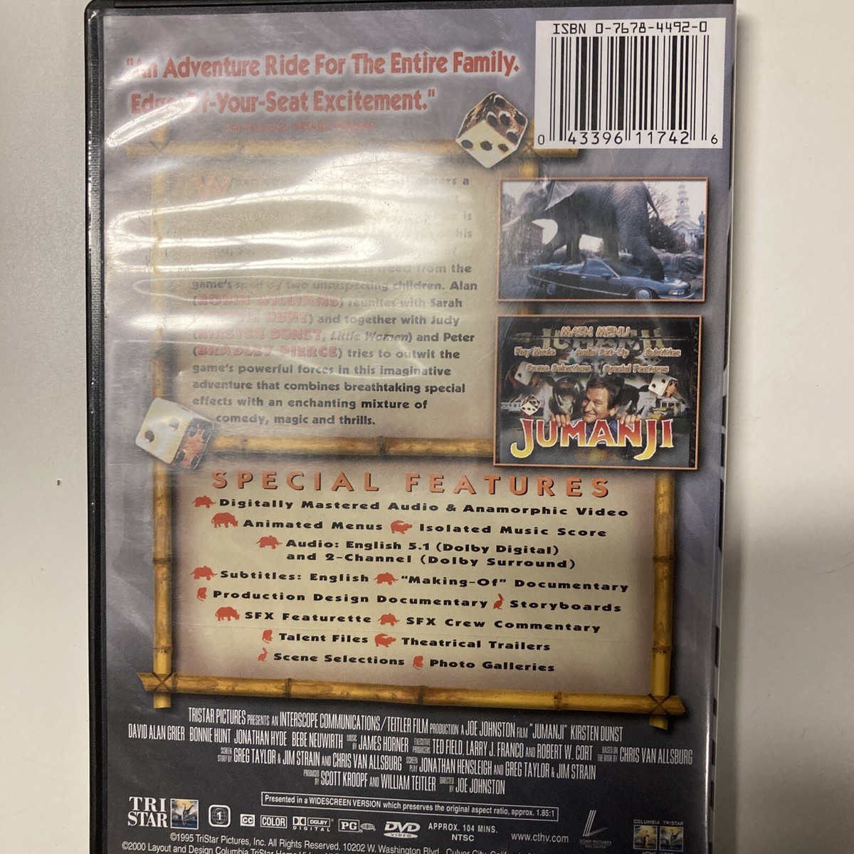 Jumanji (DVD, 2000, Collectors Edition) 43396117426| eBay
