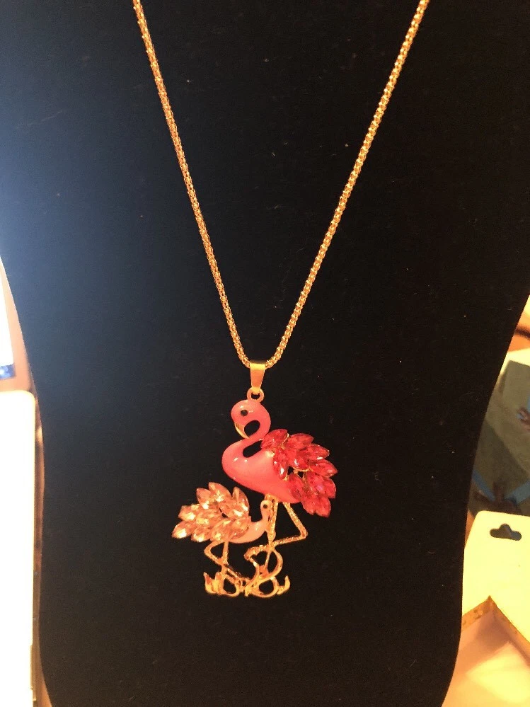 Betsey johnson deals flamingo necklace