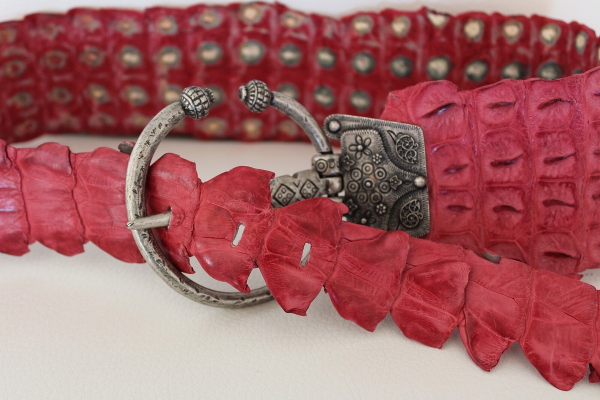 NEW JAZZ ALLIGATOR VERY UNIQUE GORGEOUS WIDE BELT L NEW JAZZ ALLIGATOR VERY UNIQUE GORGEOUS WIDE BELT L | eBay main image 2