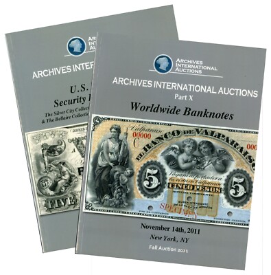 Archives International Auctions Part X, Fall Auction 2011, Two Catalogs