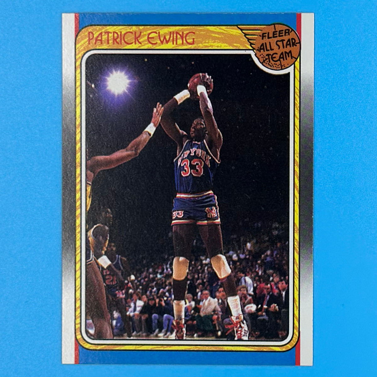 1988-89 Fleer All-Star #130 Patrick Ewing – HOF – New York Knicks
