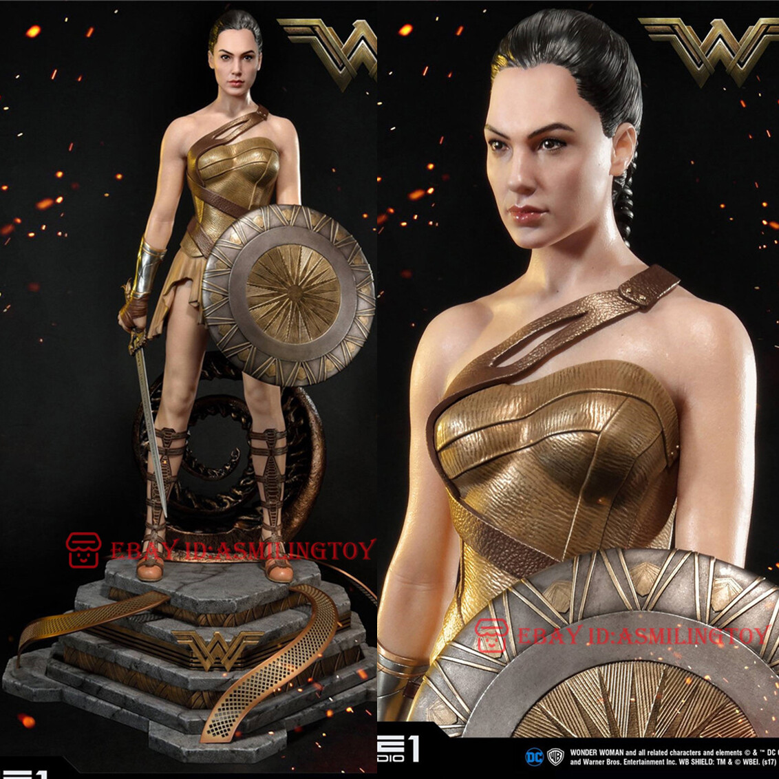 Figurine Wonder Woman 45cm - Ultimate Collector's 1/4 Scale Par NECA