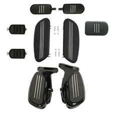 Rider Passenger Footboards Shifter Pegs Brake Pedal Fit For Harley Touring 93-25