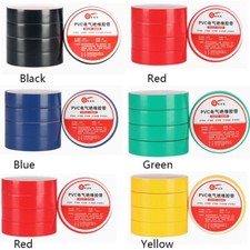 PVC Electrical Insulating Tape PVC Flame Retardant Coloured Tapes 19mm 18m NEW