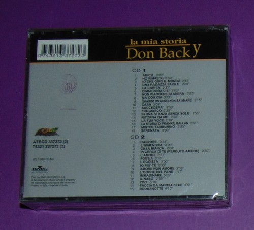 DON BACKY. LA MIA STORIA. RARO BOX 2 CD CD 1^ EDIZIONE SIGILLATO ! - Foto 2 di 2