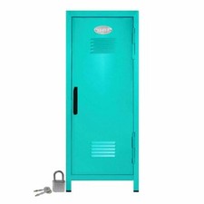 Kid's Mini Locker with Lock and Key Teal - 10.75" Tall