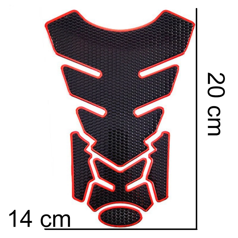 1x Calcomanía decorativa antiarañazos para tanque de combustible de motocicleta en forma de espina de pescado Foto 2 de 4
