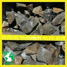 10 lbs Dark Grey Basalt Rocks Size 2" to 4", Gravel Pebbles Aquarium Terrarium