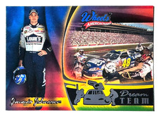 JIMMIE JOHNSON 2003 Wheels American Thunder DREAM TEAM LOWES CAR PITSTOP Card 34