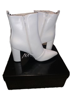 nasty gal black and white boots