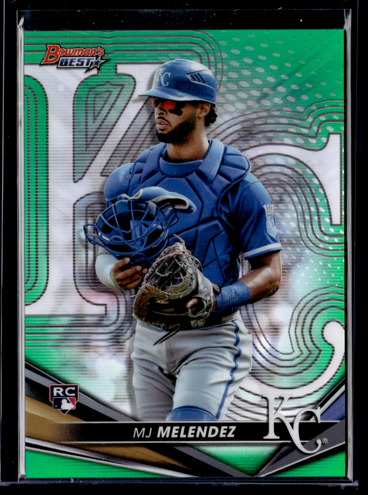 2022 Bowman's Best Green Refractors #17 MJ Melendez RC/99