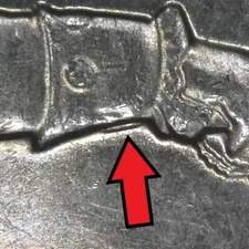 2021-P Washington Crossing Delaware DDR Doubled Die Reverse Error/Variety Circ.