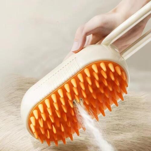 Spazzola Peli Cane Gatto3 in 1 Spazzola per Capelli Spazzola Elettrica Pulizia Animali Domestici Spazzola Spray a Vapore - Foto 5 di 21