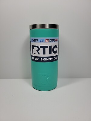 RTIC 12oz Skinny Can Beer Seltzer Holder Cooler Stainless Steel
