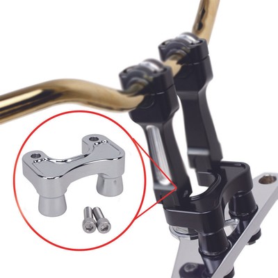 Chrome Handlebar Riser Adapter for Harley 15-Later Road Glide FXBB FXLRS FXDF FX