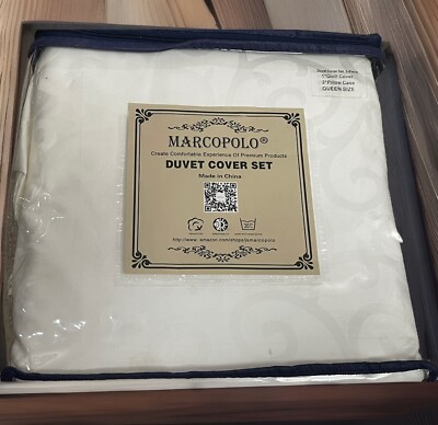 Luxury Soft Duvet Cover Set Queen Size Quilt Cover & 2Pillow Case By MARCOPOLO