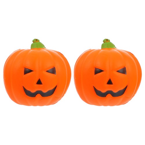 2 Pieces Kürbisspielzeug Kürbis-Stressabbau-Spielzeug Halloween Squeeze