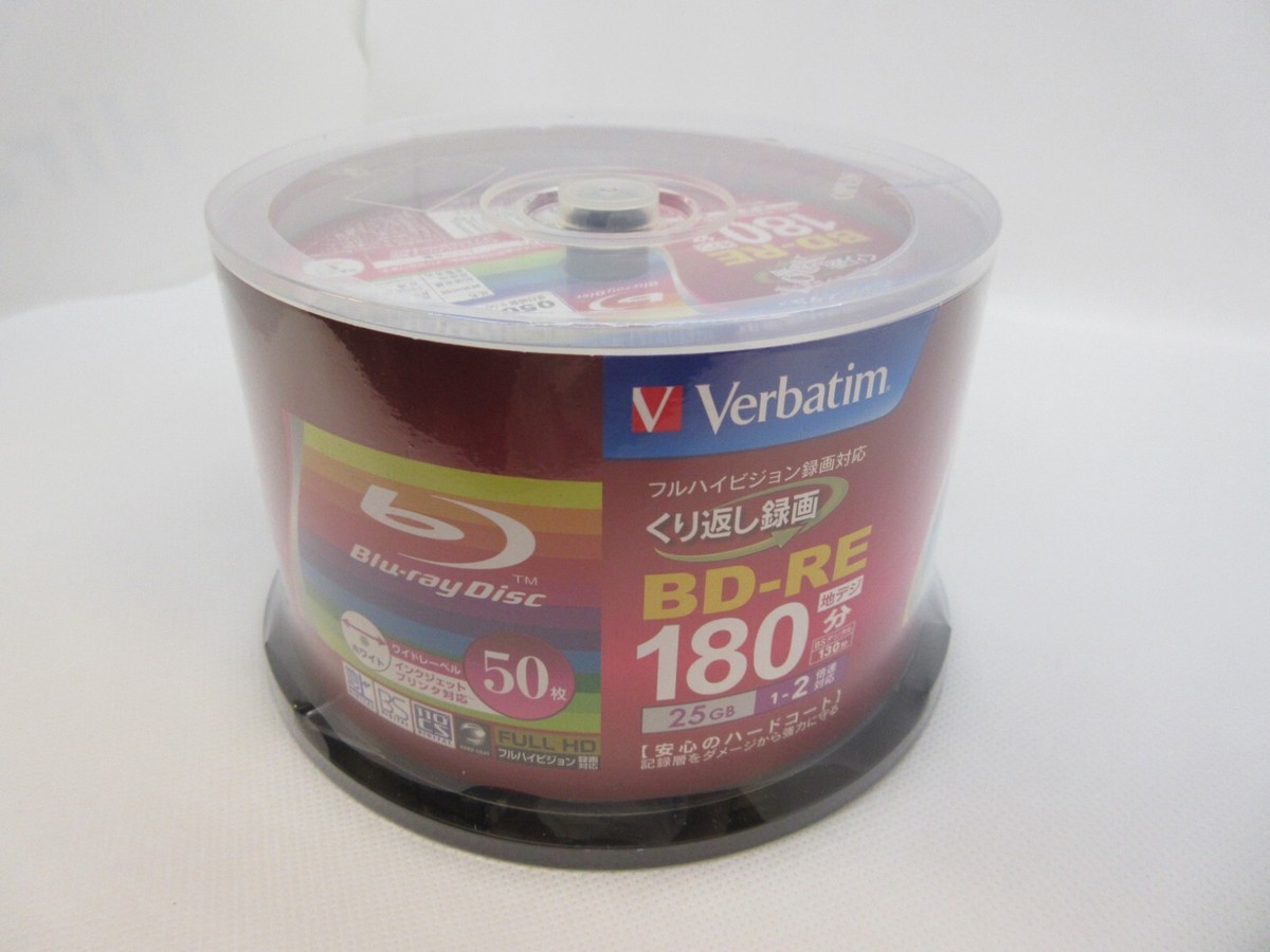 バーベタイム ブルーレイディスク Verbatim Blu-ray Disc 25GB 2X BD-RE Rewritable 50 Disc from