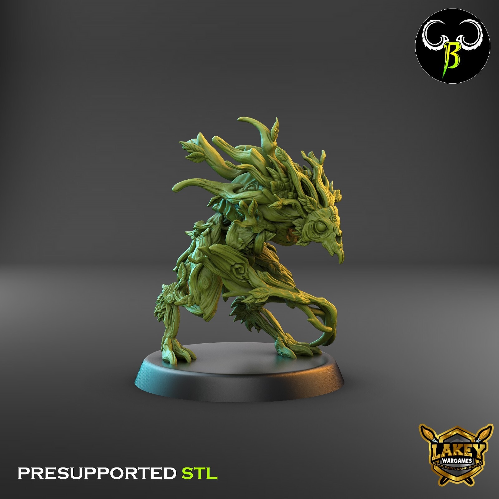 Vine Spirit Claws | Forest Spirit | 3D Printed Miniature | Clay Beast Creation |