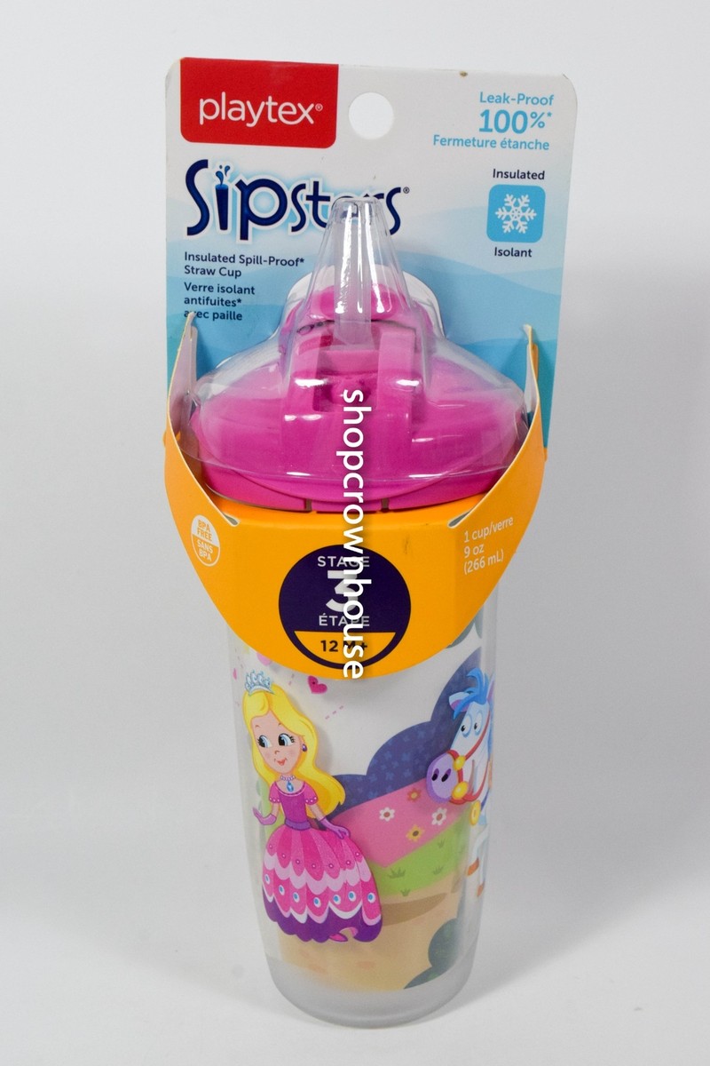 Playtex Sipsters Insulated Spill Proof Cup Stage 3 12M+ 9oz PINK