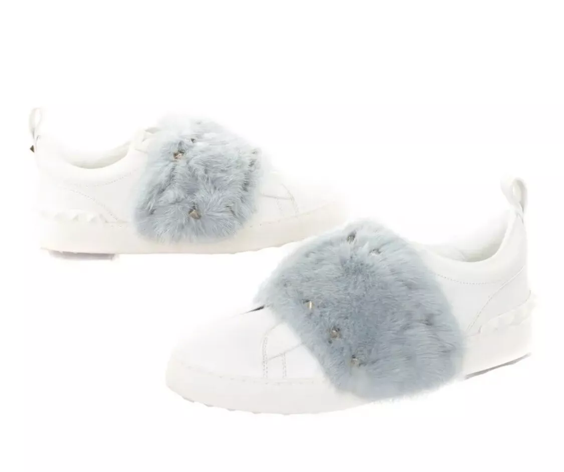 Valentino fur sneakers sale