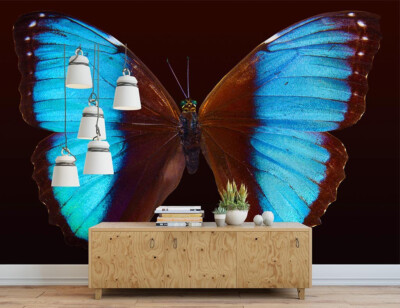 3D Butterfly O249 Wallpaper Wall Mural Removable Self-adhesive Sticker Kids Amy