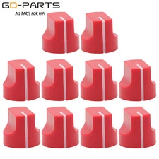 16x15mm Pointer Knob 6mm Hole For Guitar BASS AMP Cabinet Speaker Mixer DJ Red