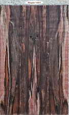Outstanding Stabilized Curly Ambrosia Maple scales #1451, 6 1/2" x 2" x 7/16"