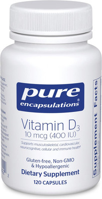 Vitamin D3 10 Mcg (400 IU) | Hypoallergenic Support for Bone, Breast, Cardiovasc
